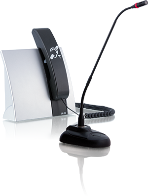 Système de boucle magnétique portable LA-90 SET : La solution d’accueil complète